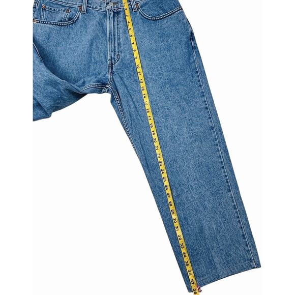 Levis Men 550 Jeans 38x26 Relaxed Fit Straight Leg Medium Wash Tagged 38x34 READ - Picture 7 of 11